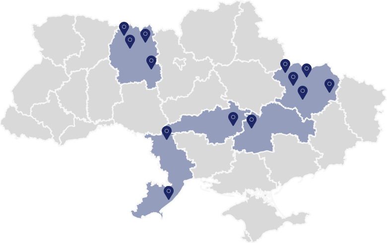 map of Ukraine